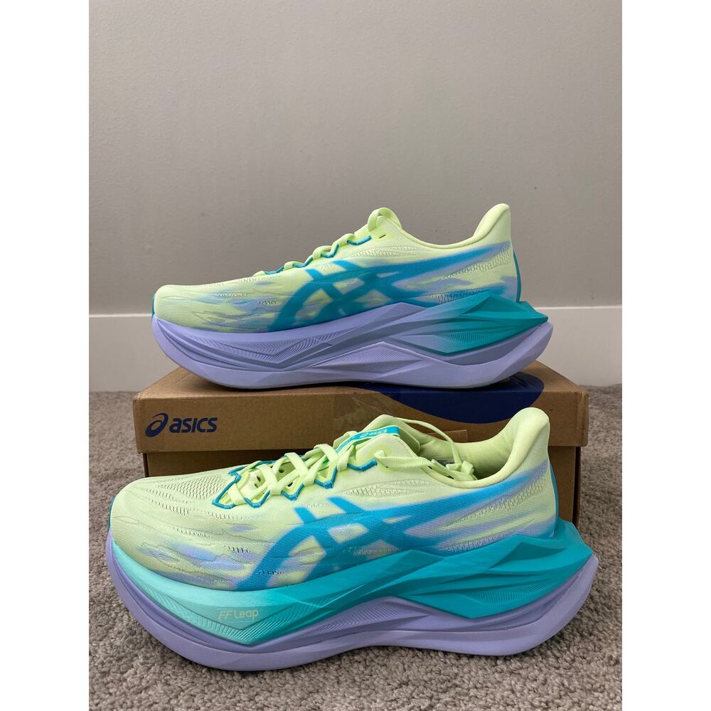 New ASICS Superblast 3 Illuminate Yellow Energy Aqua Size 8.5M / 10W - Picture 2 of 4